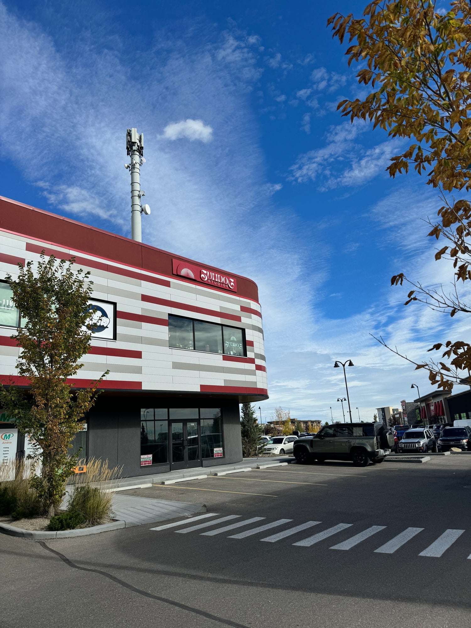 Exterior of Sundog Studios tattoo studio in Airdrie Alberta near Calgary